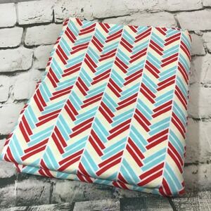 Jo-Ann Fabric Colorful Chevron Striped Soft Flannel Measures 44" By 3 yrds